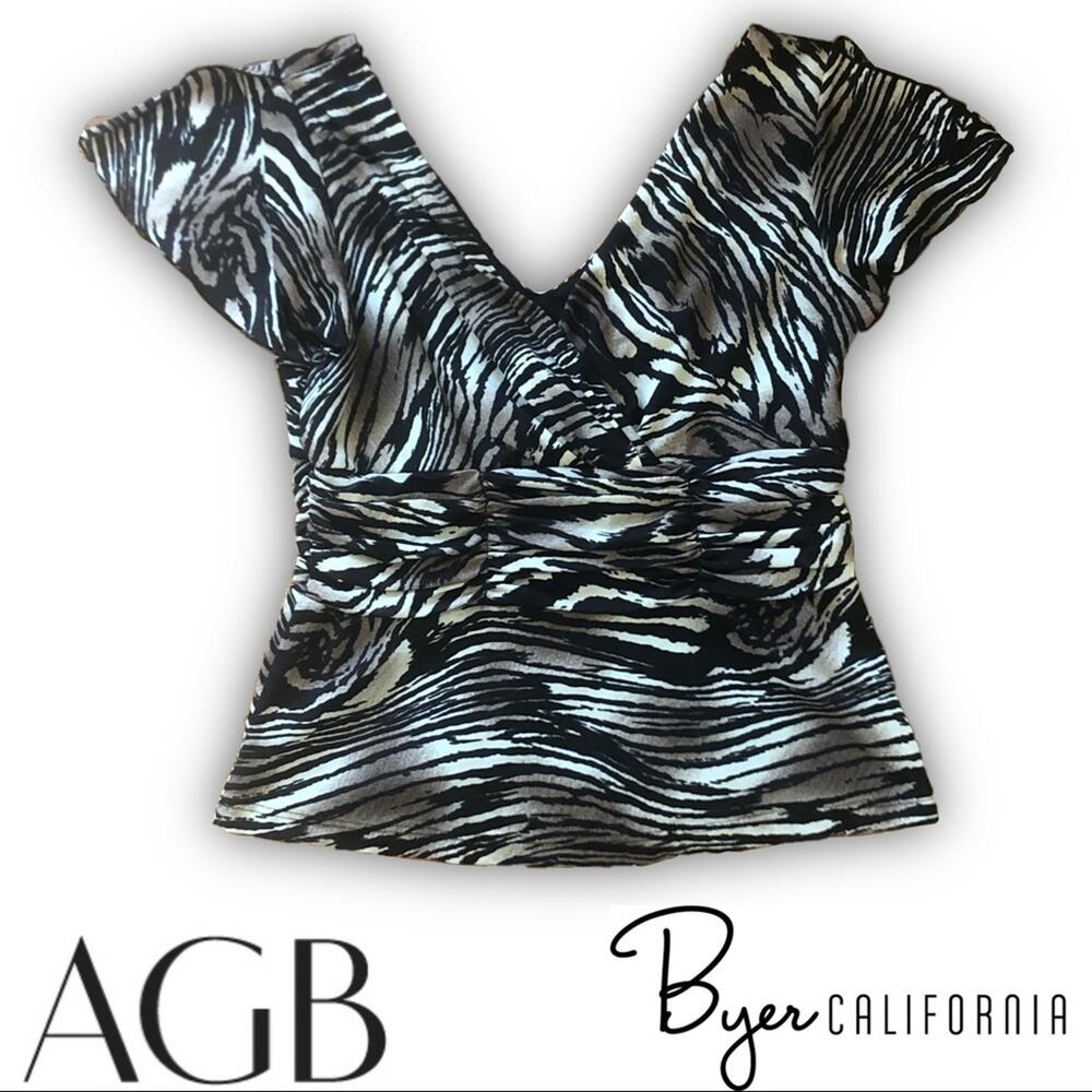 🐅  Tiger Animal Print Blouse Top Made in USAMedium